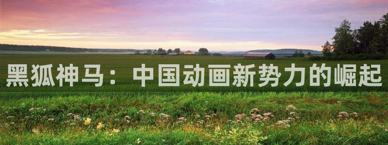 红叶影视下载app官方下载：黑狐神马：中国动画新势力的崛起